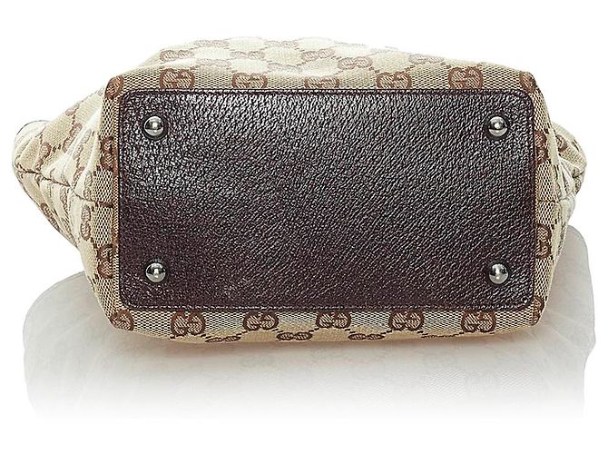 Gucci Brown GG Canvas Eclipse Tote Bag Castaño Beige Marrón oscuro - vista 4