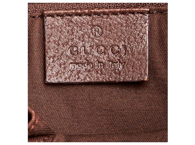 Gucci Brown GG Canvas Eclipse Tote Bag Castaño Beige Marrón oscuro - vista 6