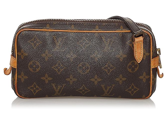 Louis Vuitton Brown Monogram Marly Bandouliere Marrone - vista 3