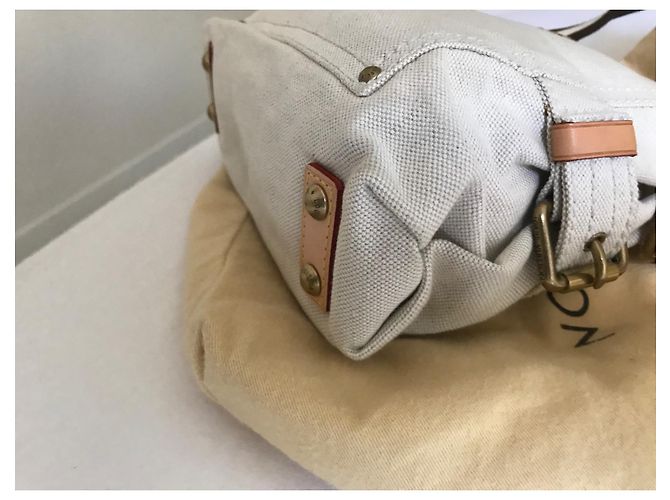 Borsa piccola Louis Vuitton in tela Beige Blu chiaro - vista 2
