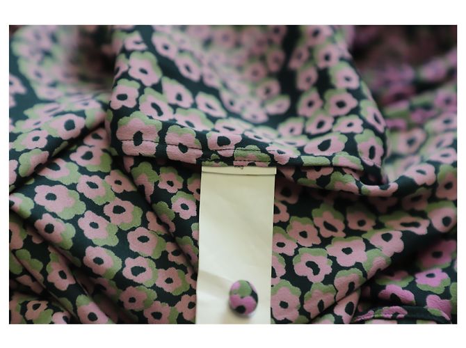 Camicetta Kate Spade a fiori con maniche contadine in seta viola Porpora - vista 8