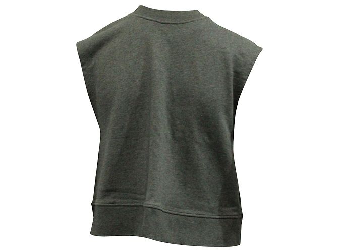 Suéter T by Alexander Wang Gravata Frontal em Algodão Cinza - vista 3