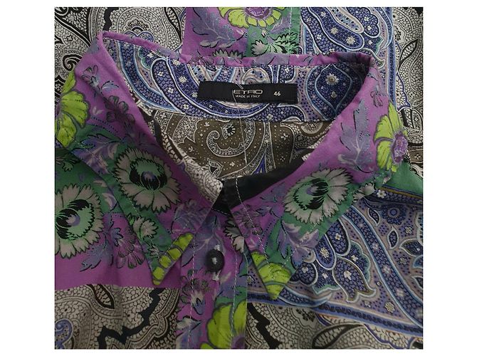 Camicia Etro in cotone multicolore IT 46 - vista 6