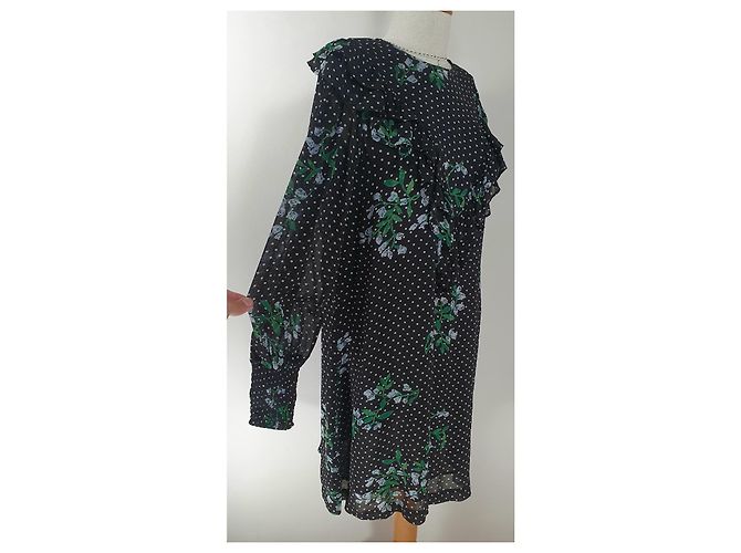 Ganni Rometty Georgette Kleid Mehrfarben - Ansicht 3