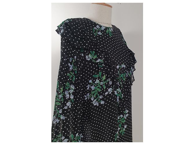 Ganni Rometty Georgette Kleid Mehrfarben - Ansicht 5