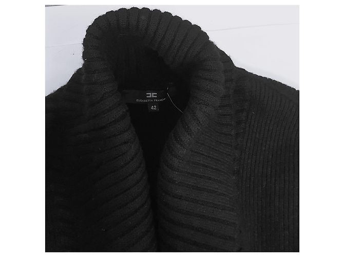 Elisabetta Franchi Strickjacke schwarz Wolle Acryl - Ansicht 5