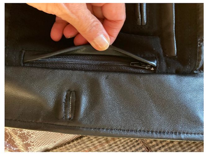 Autre Marque Schwarzer Lammleder Mantel XL - Ansicht 5