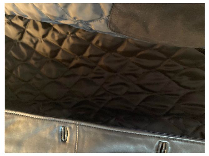 Autre Marque Schwarzer Lammleder Mantel XL - Ansicht 9