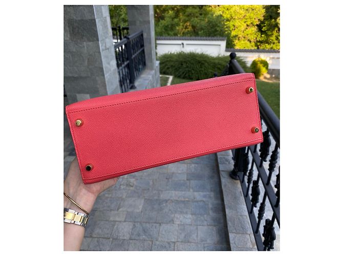 Hermès Kelly 28 Epsom Pelle Rosa Gold Hardware - vista 17