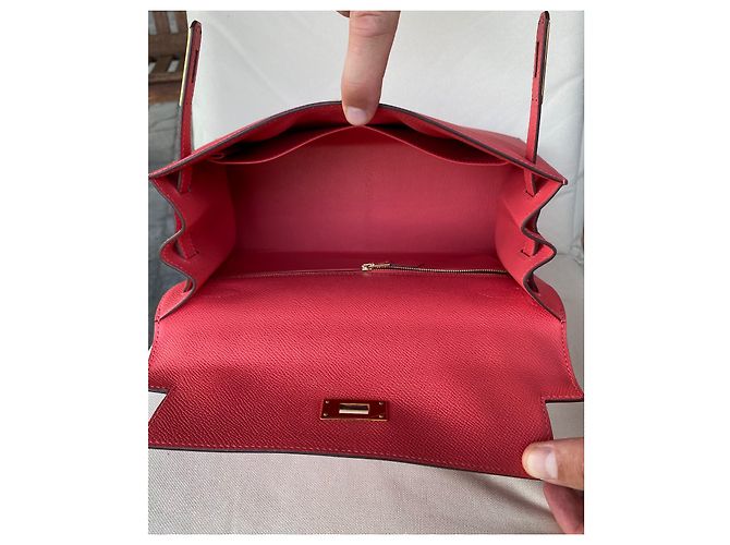 Hermès Kelly 28 Epsom Pelle Rosa Gold Hardware - vista 9