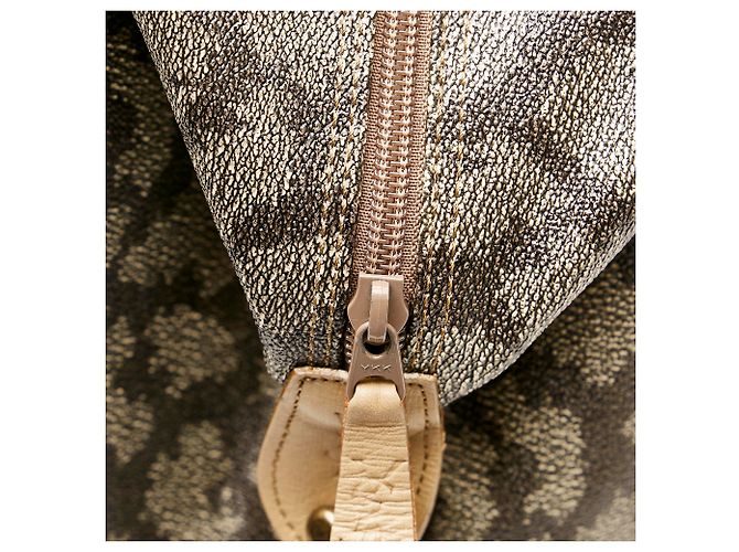 Yves Saint Laurent Bolsa de lona de PVC estampada gris YSL - vista 9