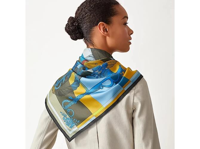 Hermès DELLA CAVALLERIA gefüttertes Gesicht Mehrfarben - Ansicht 4