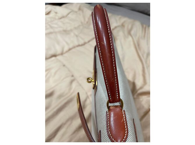 Hermès Kelly Bordeaux in pelle Box con finiture oro Marrone Castagno - view 11