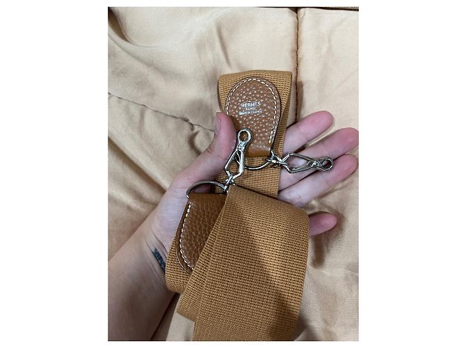 Hermès Kelly Bordeaux in pelle Box con finiture oro Marrone Castagno - view 15
