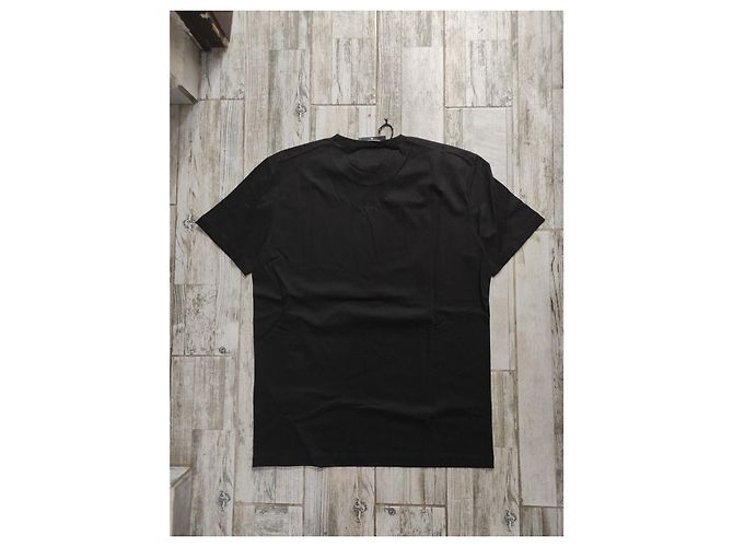 T-shirt nero in cotone Dsquared2 da uomo XL - vista 2