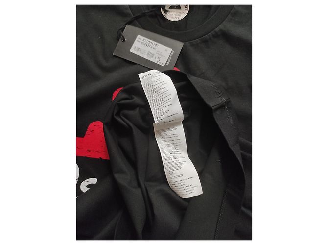 T-shirt nero in cotone Dsquared2 da uomo XL - vista 5