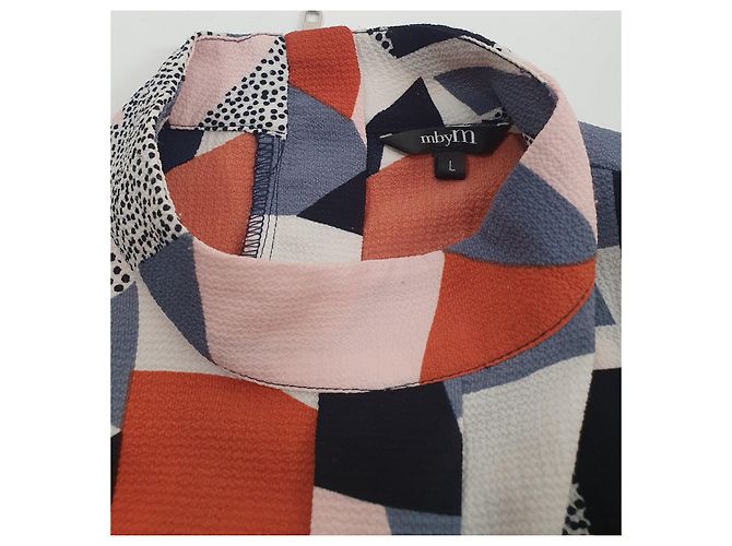 Autre Marque mbyM Bluse Top Buntfarben Polyester Größe L Mehrfarben - Ansicht 5