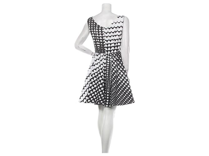 Tara Jarmon Kleid mit Herzprint schwarz weiß - Ansicht 2