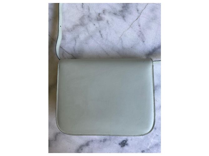 Céline Classic Box Tasche Hellgrünes Leder - Ansicht 4