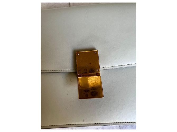 Céline Classic Box Tasche Hellgrünes Leder - Ansicht 6