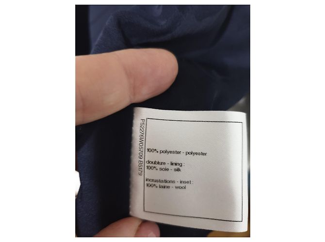 Chanel Jacke Weiß und Dunkelblau - Ansicht 10