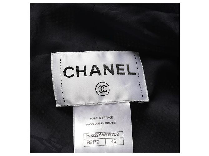 Chanel Jacke Weiß und Dunkelblau - Ansicht 3
