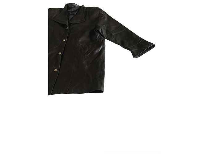 Abrigo de hombre de cuero acolchado Pierre Balmain - vista 5