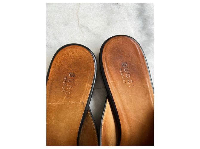 Ballerine Gucci Princetown in pelle nera Nero - vista 4