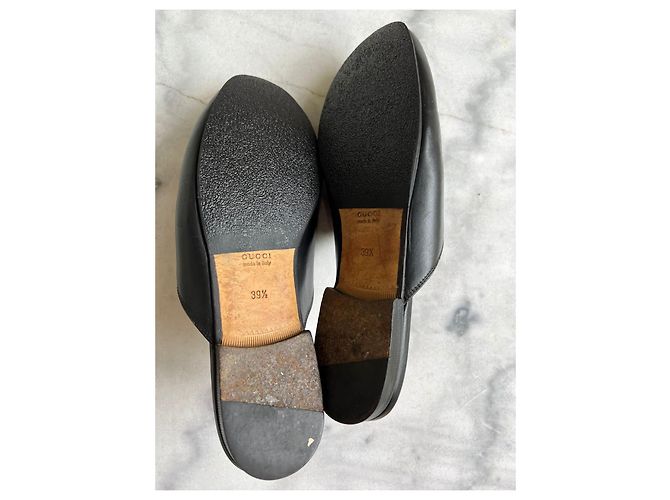 Ballerine Gucci Princetown in pelle nera Nero - vista 5