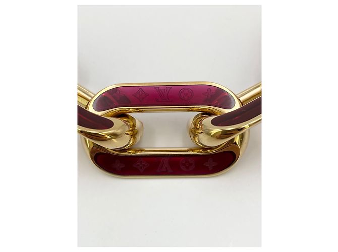 Louis Vuitton Goldkette Schulterriemen BB Orchideen Golden Fuschia - Ansicht 3