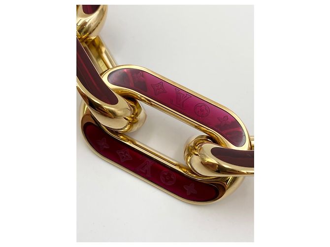 Louis Vuitton Goldkette Schulterriemen BB Orchideen Golden Fuschia - Ansicht 4