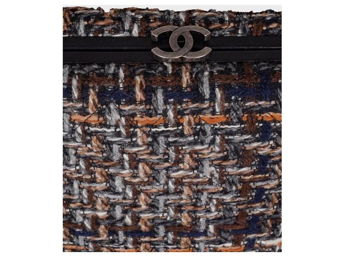 Chanel II Quadrato in tweed. Nero - vista 6
