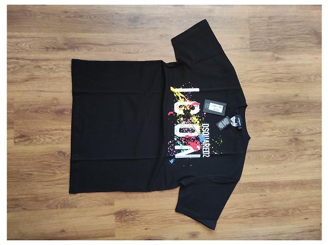 T-shirt Dsquared2 Icon Original Nero in Cotone XL - vista 9