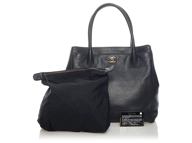 Borsa a mano in pelle nera Executive Cerf Chanel Nero - vista 10