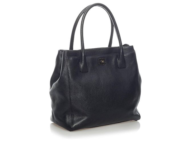 Borsa a mano in pelle nera Executive Cerf Chanel Nero - vista 2