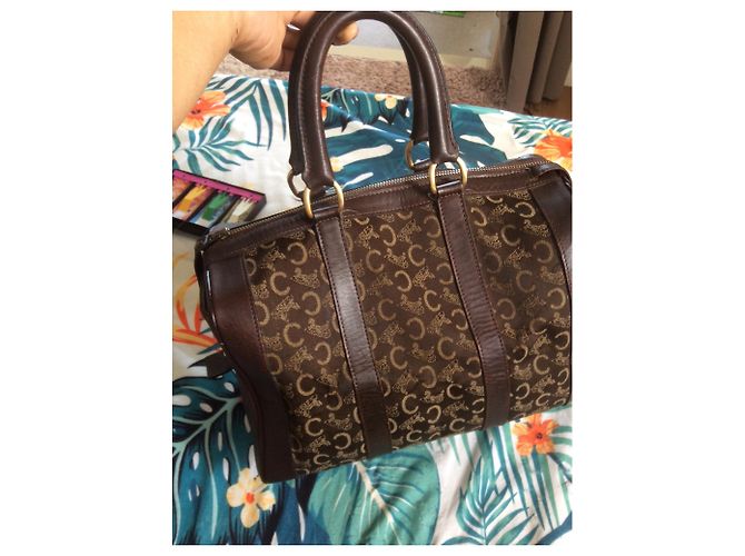 Borsa a mano Céline Doctors in pelle marrone - vista 7