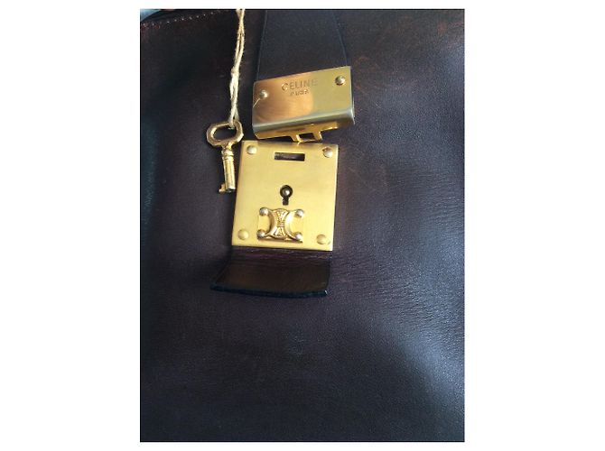 Borsa a mano Céline Doctors in pelle marrone - vista 8
