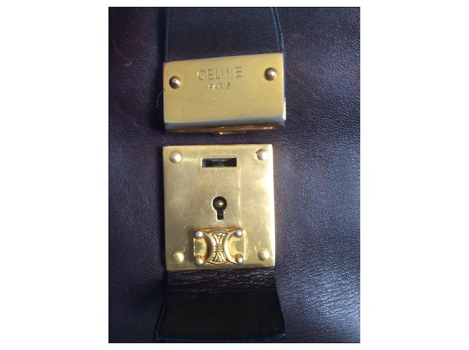 Borsa a mano Céline Doctors in pelle marrone - vista 9