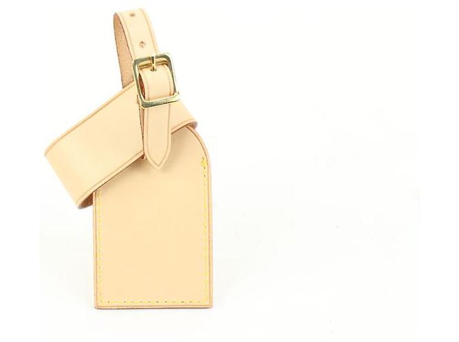 Louis Vuitton Etiquette de bagage en cuir de vachette et bijou de sac Poignet Keepall - vue 10