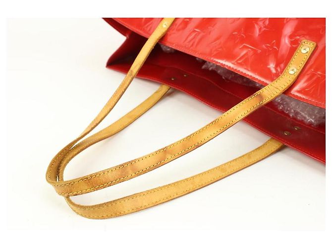 Louis Vuitton XL-Einkaufstasche mit rotem Monogramm Vernis Reade GM - Ansicht 8