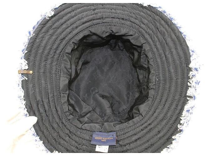 Bucket Louis Vuitton Monogramm Denim Eimer Hut Bobbygram Cap Selten Jean Sun Visor - Ansicht 6
