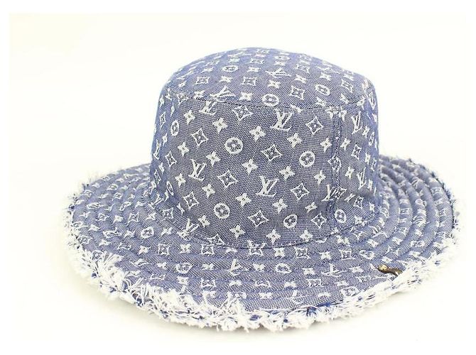 Bucket Louis Vuitton Monogramm Denim Eimer Hut Bobbygram Cap Selten Jean Sun Visor - Ansicht 9