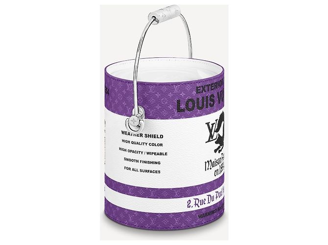 Louis Vuitton Paint Can Bag Viola Porpora - vista 2