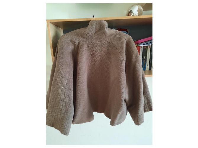 Bel Air Jacke aus Wolle Dunkelgrau L Anthrazitgrau - Ansicht 2