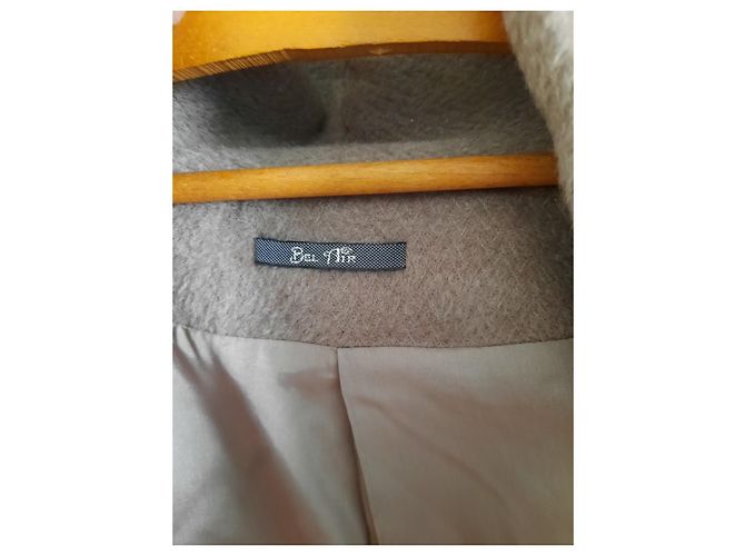 Bel Air Jacke aus Wolle Dunkelgrau L Anthrazitgrau - Ansicht 3