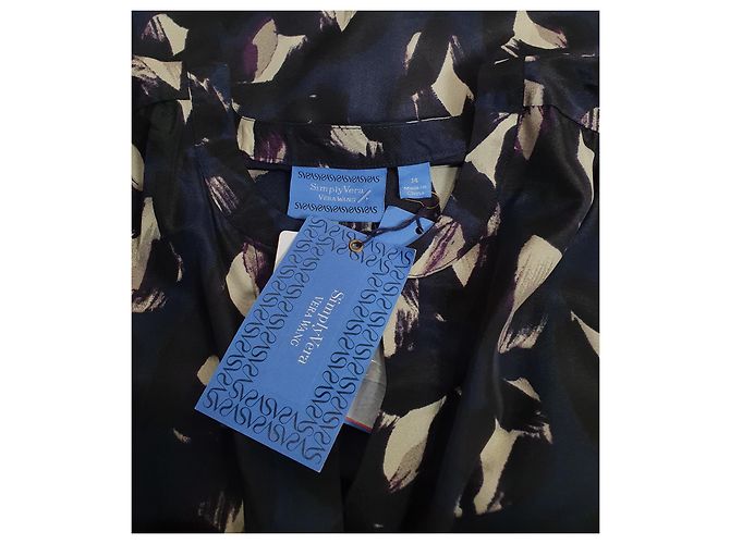 Camicetta Vera Wang Simply Blu Multicolore Poliestere - vista 5