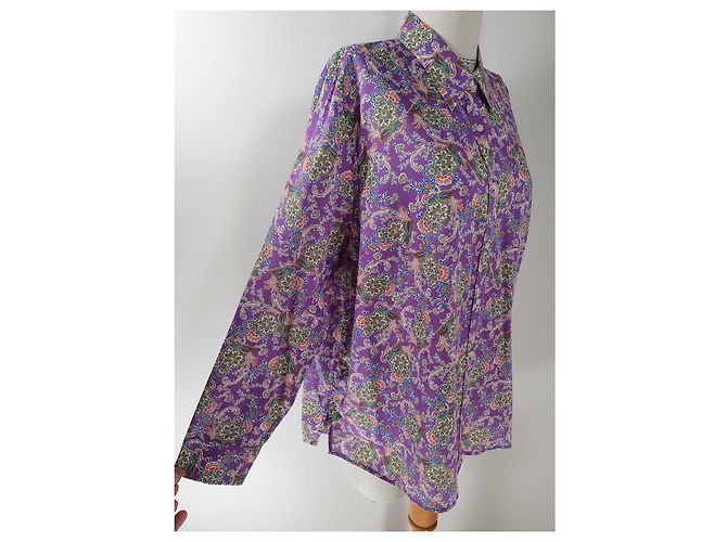 Ralph Lauren Top de camisa de algodón morado Talla XXL Multicolor Púrpura - vista 3