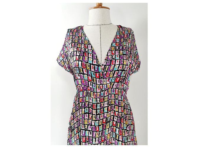 Autre Marque Vestido de seda Avoca Anthology Multicolor - vista 2