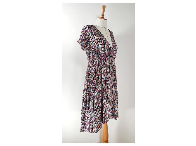 Autre Marque Vestido de seda Avoca Anthology Multicolor - vista 3