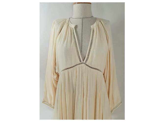 Free People Kleid Beige Modal Rayon M - Ansicht 2